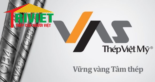 Thép Việt Mỹ có ký hiệu VAS trên thân 